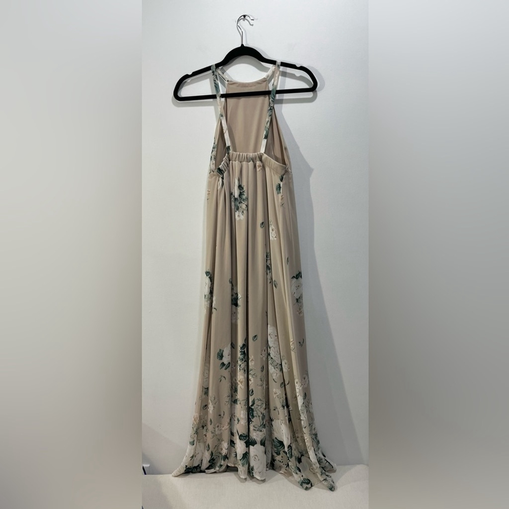 Show Me Your MuMu Amanda High Neck Sleeveless Floral Chiffon Maxi Dress size XS - Picture 6 of 10